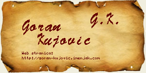 Goran Kujović vizit kartica